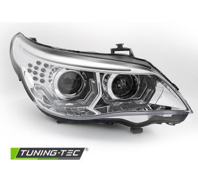 FAROS OJOS DE ÁNGEL LED 3D CROMADOS se adapta a BMW E60 E61 03-07