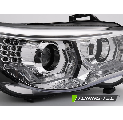 FAROS OJOS DE ÁNGEL LED 3D CROMADOS se adapta a BMW E60 E61 03-07