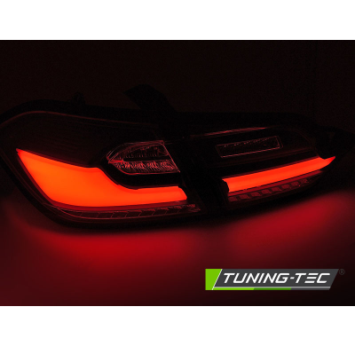 PILOTOS TRASEROS LED AHUMADO ROJO se adapta a FORD FIESTA MK8 17-21 HATCHBACK