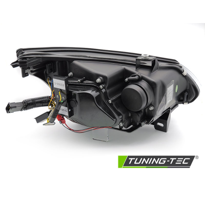 FAROS DE XENÓN D2S INDICADOR LED NEGRO OJOS DE ÁNGEL compatible con BMW E60/E61 03-04