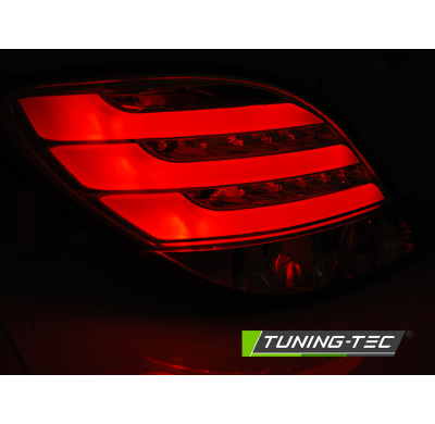 PILOTOS TRASEROS PEUGEOT 207 3D/5D 05.06-06.09 BARRA LED ROJA AHUMADOS