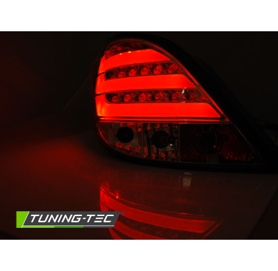 PILOTOS TRASEROS PEUGEOT 207 3D/5D 05.06-06.09 BARRA LED ROJA AHUMADOS