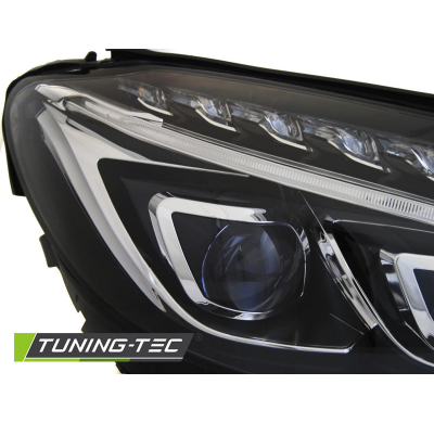FAROS LUZ DIURNA TRUE DRL NEGROS aptos para MERCEDES W205 14-18