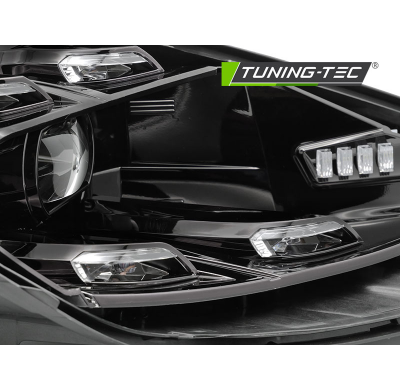 FAROS LUZ DIURNA LED DRL NEGROS aptos para PORSCHE CAYENNE 10-15