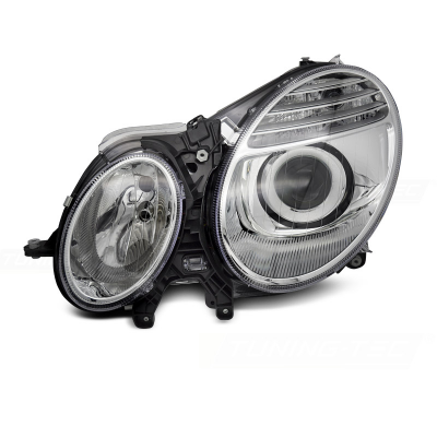 FAROS CROMADOS LADO IZQUIERDO TYC valido para MERCEDES W211 06-09