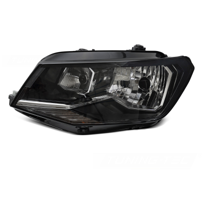 FARO NEGRO LADO IZQUIERDO H4 TYC PARA VW CADDY 15-20