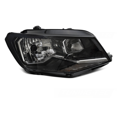 FARO NEGRO LADO DERECHO H4 TYC PARA VW CADDY 15-20