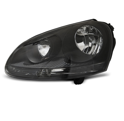 FAROS DELANTEROS NEGROS LADO IZQUIERDO TYC para VW GOLF 5 10.03-09