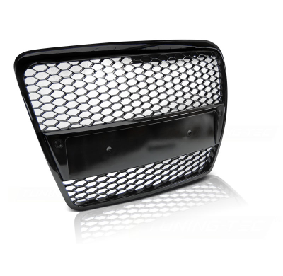 Parrilla Delantera Audi A6 (C6) Rs-Type 04.04-08 Negro Brillante.