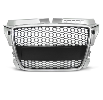Parrilla Deportiva Audi A3 (8p) Rs-Type 04.08-07.12 Silver