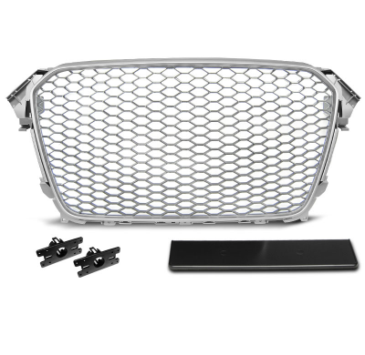 Parrilla Deportiva Audi A4 (B8) Rs-Type 11.11-15 Silver