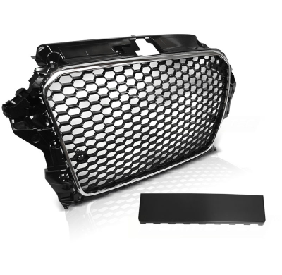 Parrilla Delantera Audi A3 (8v) 12-16 Rs3 Style Chrome Black