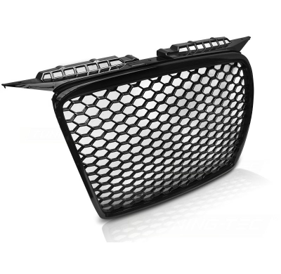 Parrilla Delantera Audi A3 05-08 Rs Look Negro Brillante.