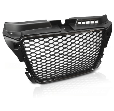 Parrilla Delantera Audi A3 08-12 Rs Look Negro Brillante.