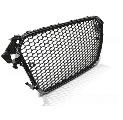Parrilla Delantera Audi A4 B8 Rs-Type 11.11-15 Glossy Frame Black Pdc