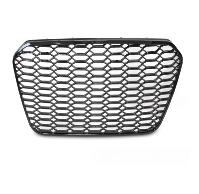 PARRILLA DEPORTIVA NEGRO BRILLO compatible con AUDI A6 C7 11-14