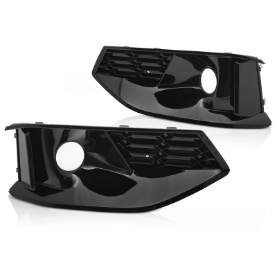 CUBIERTA DE FARO ANTINIEBLA NEGRO BRILLANTE PARA AUDI A4 B9 20-24