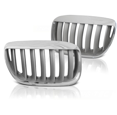 Parrilla Delantera Bmw X5 E53 Lci 04-06 Brows Chrome Titan Look