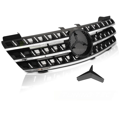 Parrilla Delantera Mercedes W164 05-08 Black Chrome