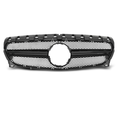 PARRILLA DEPORTIVA NEGRO BRILLO SPORT STYLE PARA MERCEDES CLA W117 13-19