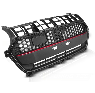 Parrilla Delantera Suzuki Swift Vi 17- Black Red Line Sport Style