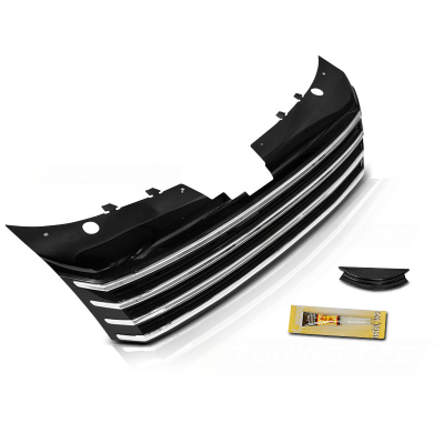 Parrilla Delantera Vw Passat B7 10-14 Chrome Black