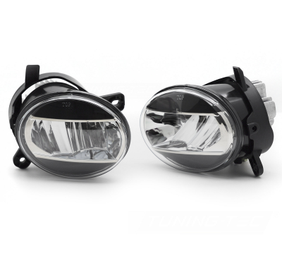 FAROS ANTINIEBLA LED NEGROS TRANSPARENTES para A4 B8 08-11 / A6 C6 09-11 / Q5 08-16