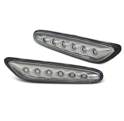 Intermitentes Laterales Cromado Led Para Bmw E46 09.01-03.05