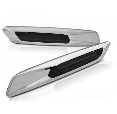 Intermitentes Laterales Bmw E60/ E90/ E92/ E82 Led F10 Style Smoke Silver Chrome