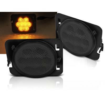 Intermitentes Chrysler Jeep Wrangler Jk 07-18 Led Smoke