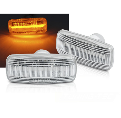INTERMITENTES CHRYSLER JEEP PATRIOT / COMPASS / GRAND CHEROKEE LED CROMO con intermitente dinamico
