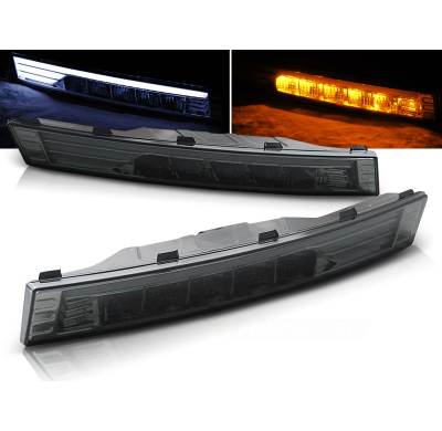 Faros Delanteros Luz Diurna Vw Passat B6 04.05-09.10 Luz Diurna Delantera Ahumado Led