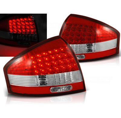 Pilotos Traseros Led Audi A6 97-04 Rojo/Blanco Led