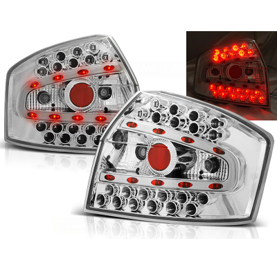 Pilotos Traseros Led Audi A4 8e 10.00-10.04 Sedan Cromado Led