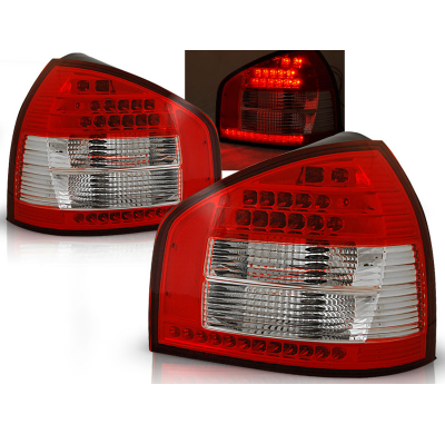 Pilotos Traseros Led Audi A3 08.96-08.00 Rojo/Blanco Led