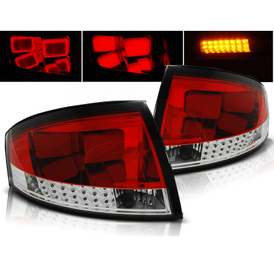 Pilotos Traseros Led Audi Tt 8n 99-06 Rojo/Blanco Led