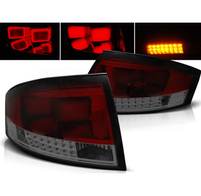 Pilotos Traseros Led Audi Tt 8n 99-06 Rojo Ahumado Led