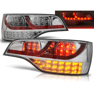Pilotos Traseros Led Audi Q7 06-09 Cromado Led