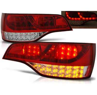 Pilotos Traseros Led Audi Q7 06-09 Rojo/Blanco Led
