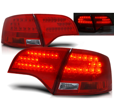 Pilotos Traseros Led Audi A4 B7 11.04-03.08 Avant Rojo/Blanco Led