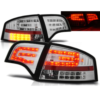 Pilotos Traseros Led Audi A4 B7 11.04-03.08 Sedan Cromado Led