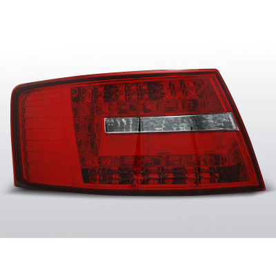 Pilotos Traseros Led Audi A6 C6 Sedan 04.04-08 Rojo/Blanco Led