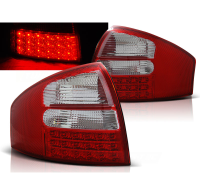 Pilotos Traseros Led Audi A6 05.97-05.04 Sedan Rojo/Blanco Led
