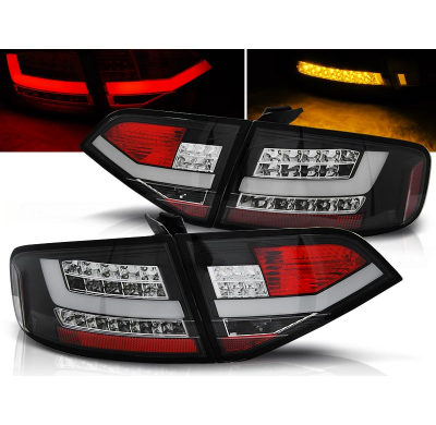 Pilotos Traseros Led Audi A4 B8 08-11 Sedan Negro Led