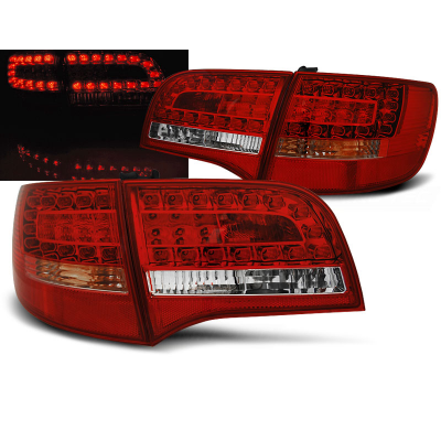 Pilotos Traseros Led Audi A6 C6 05-08 Avant Rojo/Blanco Led