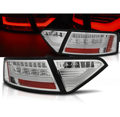 Pilotos Traseros Led Audi A5 07-06.11 Coupe Cromado Led Bar