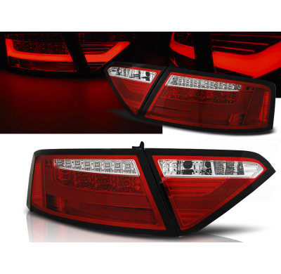 Pilotos Traseros Led Audi A5 07-06.11 Coupe Rojo/Blanco Led Bar