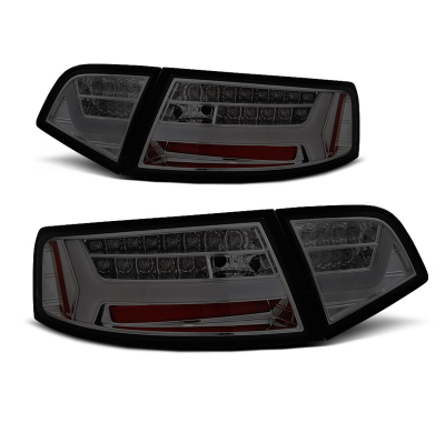 Pilotos Led Audi A6 08-11 Sedan Ahumado Con Intermitentes Dinamicos