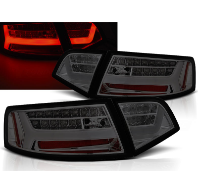 Pilotos Led Audi A6 08-11 Sedan Ahumado Con Intermitentes Dinamicos