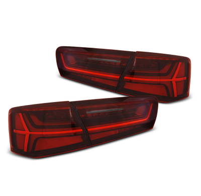 Pilotos Traseros Led Audi A6 C7 11-14 Limousine  Rojo Blanco  Led Bar Intermitentes Dinamicos